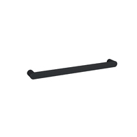 Thermorail DSP6B Flat Pill Single Bar Heated Towel Rail Black