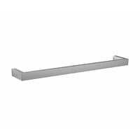 Thermorail DSS8BR Brushed Square Single Bar Heated Towel Rail