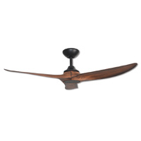 Hunter Pacific Evolve EC/DC Ceiling Fan Black with Koa Blades 122cm