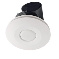 Fanco Hybrid 250 Round Ceiling Exhaust Fan with 12W CCT LED Light White