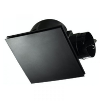 Fanco Hybrid High Peformance Square Ceiling Exhaust Fan Black