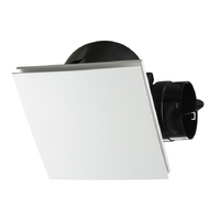 Fanco Hybrid High Performance Square Ceiling Exhaust Fan White