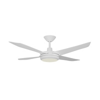 AeroDC Airborne Enviro Ceiling Fan 52" with Light WH