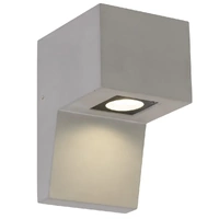 Telbix Engar GU10 3CCT Gypsum Exterior Wall Light Grey