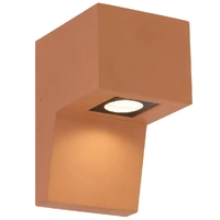 Telbix Engar GU10 3CCT Gypsum Exterior Wall Light Terracotta