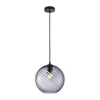 CLA Espiral Pendant Light Smokey Black