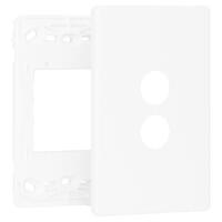 Legrand Excel Life 2 Gang Grid & Plate White