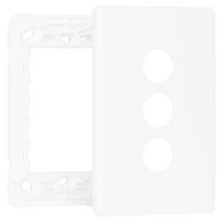 Legrand Excel Life 3 Gang Grid & Plate White