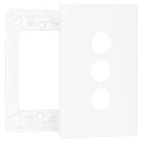 Legrand Excel Life 3 Gang Grid & Plate White