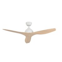 Fanco Breeze AC 52" Ceiling Fan White with Beechwood Blades