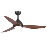 Fanco Breeze AC 52" Black/Koa with LED Light