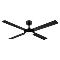 Fanco Eco Silent Pro DC 56″ Ceiling Fan Black with CCT LED Light