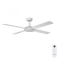 Fanco Eco Silent Deluxe 56" Ceiling Fan White No Light Smart Remote