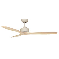 Fanco EarthFirst Wynd 52" DC Ceiling Fan – Ecru with Timber Blades 