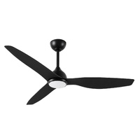 Fanco Eco Style V2 DC 52" Ceiling Fan with 20W Slimline CCT LED Light Black