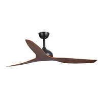 Fanco Eco Style DC 60" Ceiling Fan Black/Koa