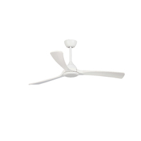 Fanco Sanctuary 52" DC Ceiling Fan White with Whitewash Timber Blades