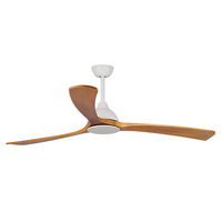 Fanco Sanctuary DC 70" Ceiling Fan White with Teak Timber Blades 