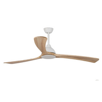 Fanco Sanctuary DC 70" Ceiling Fan White with Natural Timber  Blades 