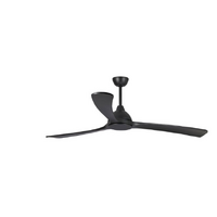 Fanco Sanctuary DC 70" Ceiling Fan Black with Black Blades 