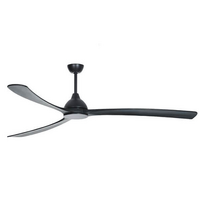 Fanco Sanctuary DC 86" Ceiling Fan Black with Black Timber  Blades 