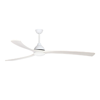 Fanco Sanctuary DC 86" White/White Ceiling Fan with LED Light