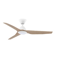 Fanco Infinity-iD 48″ DC Ceiling Fan White & Beechwood with CCT LED