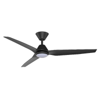 Fanco Infinity-ID DC Ceiling Fan 54" Black Smart Remote Control LED Light