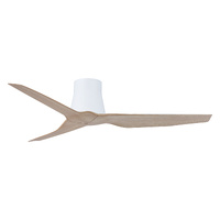 Fanco Infinity-iD Profile DC 48" Ceiling Fan White with Beechwood Blades