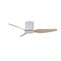 Fanco Studio Smart DC 42" Low Profile Ceiling Fan White with Beechwood Blades