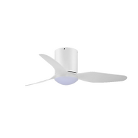 Fanco Studio Smart DC 48" Low Profile Ceiling Fan White with Light