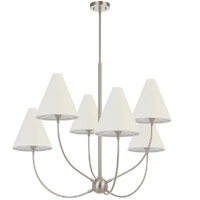 Telbix Farnix 6 Light Pendant Nickel
