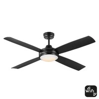 Mercator Anova DC Ceiling Fan Black with LED Light