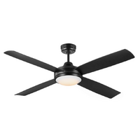 Mercator Anova DC Ceiling Fan Black with LED Light