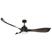 Mercator Eagle Ceiling Fan Black with Light