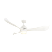 Mercator Eagle Ceiling Fan White with Light
