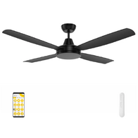 Mercator Nemoi 137cm DC Ikuü Smart Wi-Fi Ceiling Fan with Remote Black
