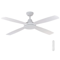 Mercator Nemoi 137cm DC Ceiling Fan with Remote White