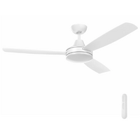 Mercator Nemoi 3B 137cm DC Ceiling Fan with LED Light and Remote White