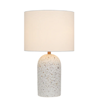 Telbix Fevik 40cm White Terrazzo Table Lamp