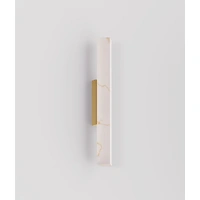 CLA Lighting Flecha Medium LED Faux Marble Wall Light Brass