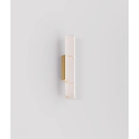 CLA Lighting Flecha Small 6.3W LED Faux Marble Wall Light Brass