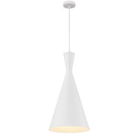 Telbix Flero 20cm White Aluminium Pendant Light