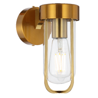 Telbix Fonseca Antique Gold Exterior Wall Light