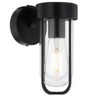 Telbix Fonseca Black Exterior Wall Light