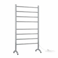 Thermorail FS66E Straight Round Free-Standing Heated Towel Rail