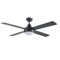Martec Four Seasons Link Ceiling Fan Black with  LED Light