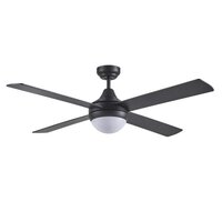 Martec Four Seasons Link Ceiling Fan Black with Light