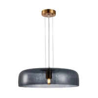 CLA Gelatina Interior Dome Glass Pendant Smokey Black