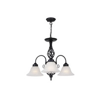 MDA Geneva 3 Light Pendant Black